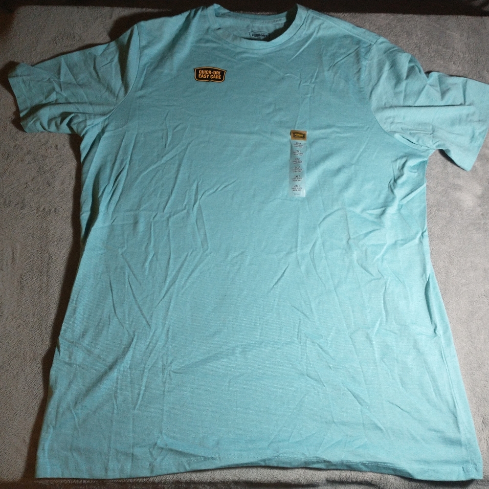 NWT The Foundry Supply Co. Light Blue / Teal (RN#93677) T-shirt - Size 2XL